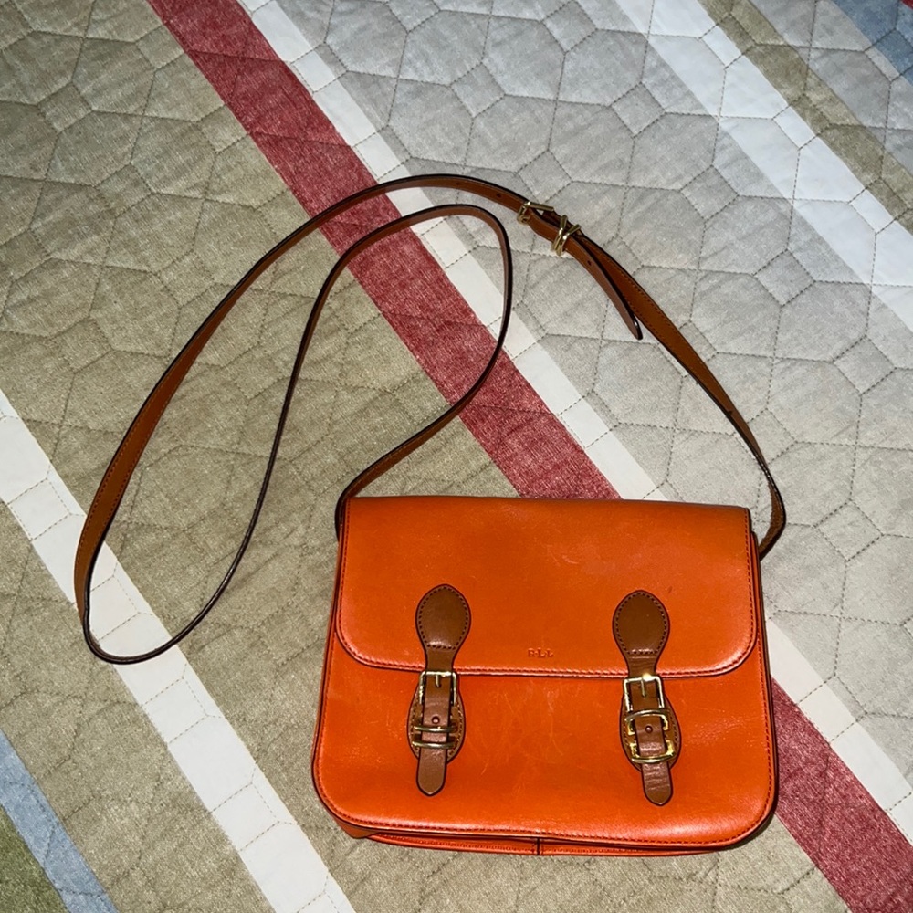 Orange RL purse